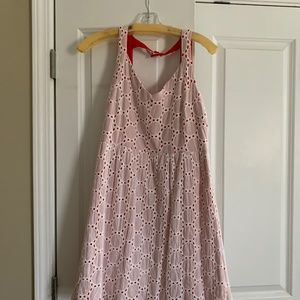 Red/white summer dress